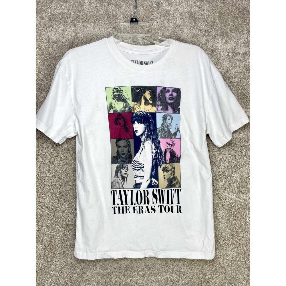 Taylor Swift The Eras Tour 2023 Graphic T-Shirt Women M White Concert Streetwear